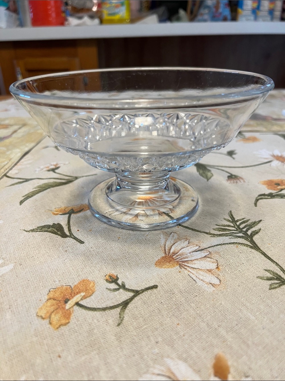 Clear Glass Pedestal Serving Bowl - Elegant Home Dining